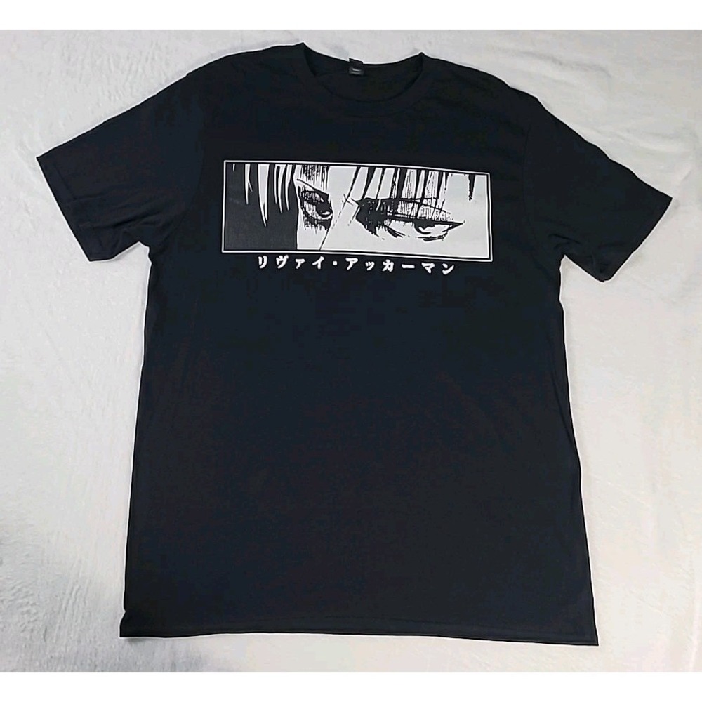 Large - Attack On Titan Levi Ackerman Anime Men T-Shirt (PreOwned)